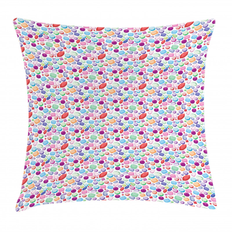 Colorful Stones Design Pillow Cover
