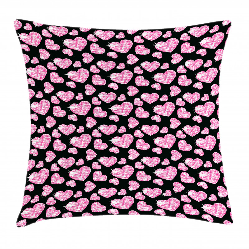 Romatic Heart Shapes Pillow Cover