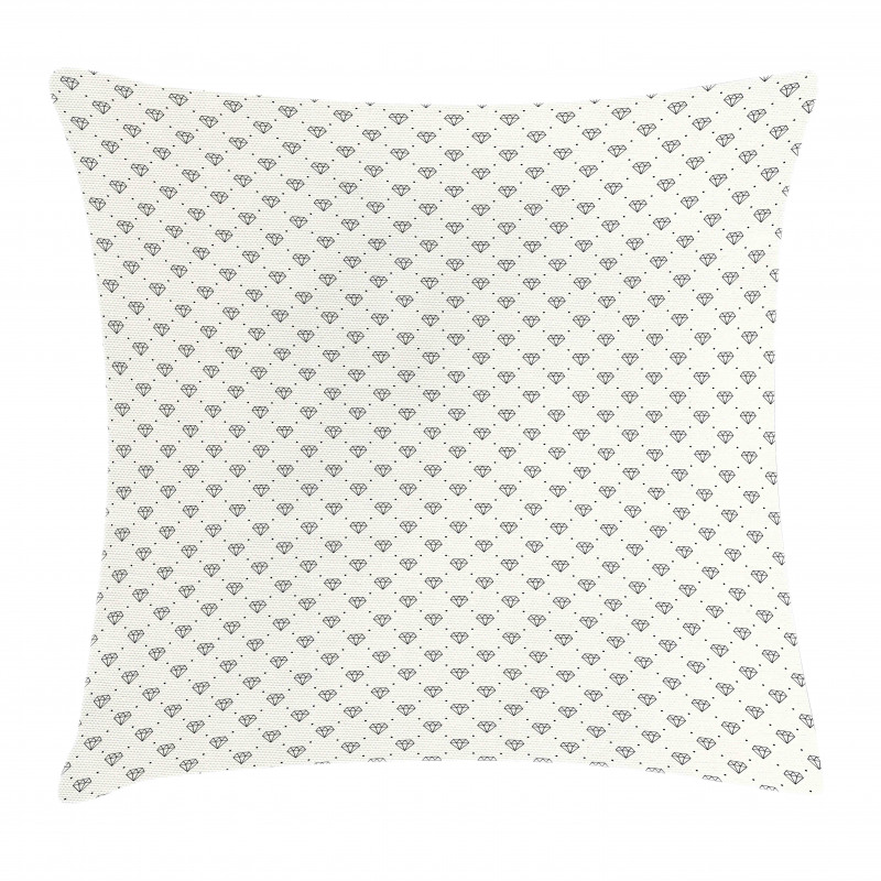 Polka Dots Crystals Pillow Cover