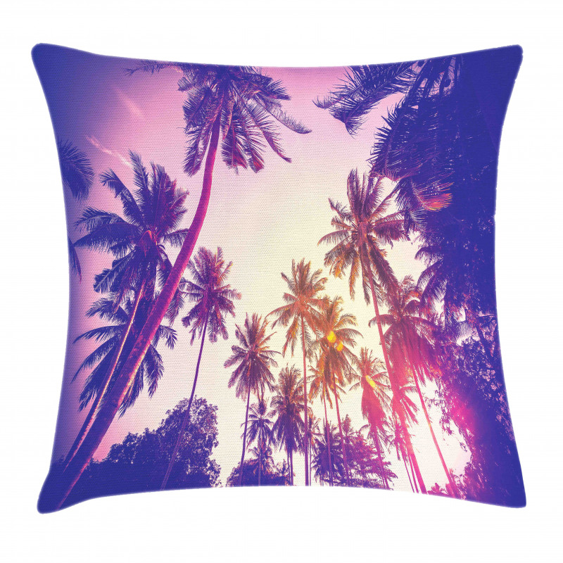 Tropic Island Sunset Pillow Cover