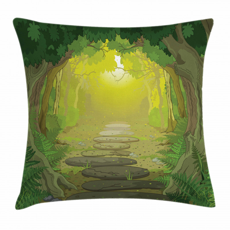 Pathway Trees Pillow Cover