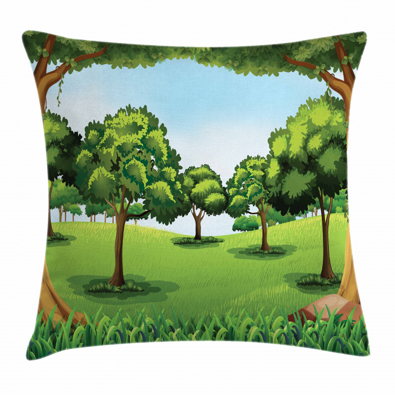 Nature Scene Summer Pillow Cover