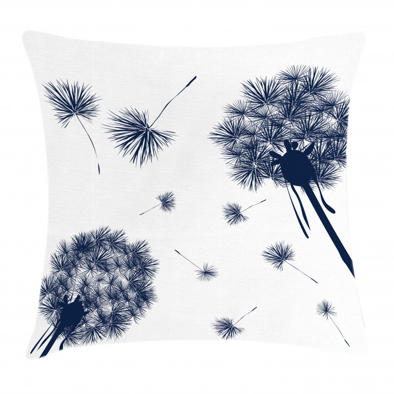 Flying Pollens Flower Pillow Cover