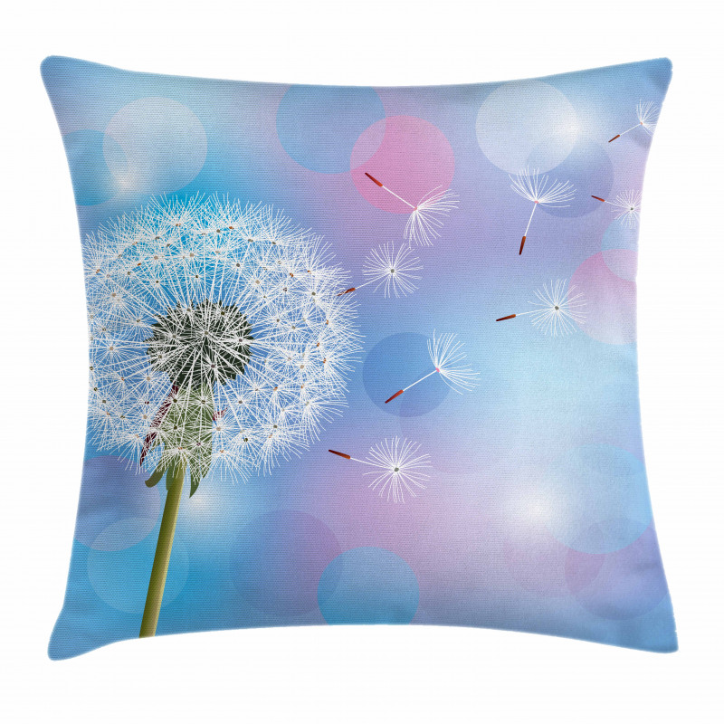 Bokeh Design Blowball Pillow Cover