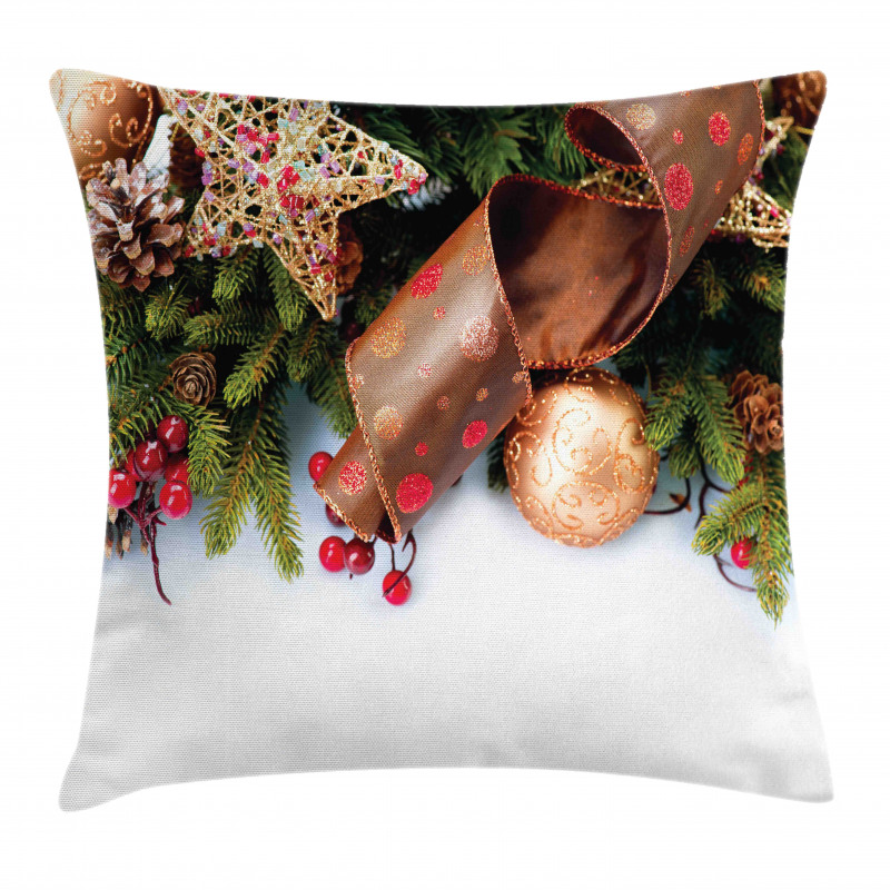 Pine Cones Garland Pillow Cover