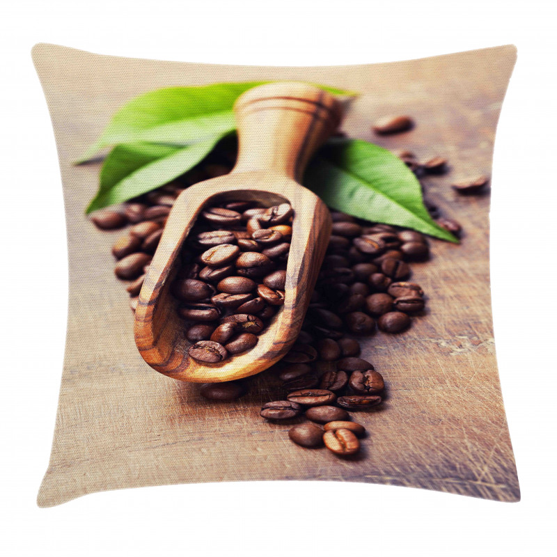 Coffee Plant on Table Pillow Cover