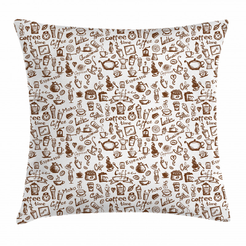 Coffee Time Americano Pillow Cover