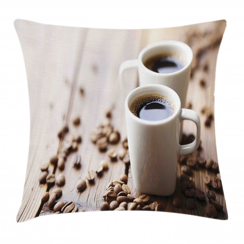 Espressos in Cups Table Pillow Cover