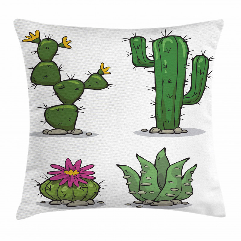 Mexican Flora Pattern Pillow Cover