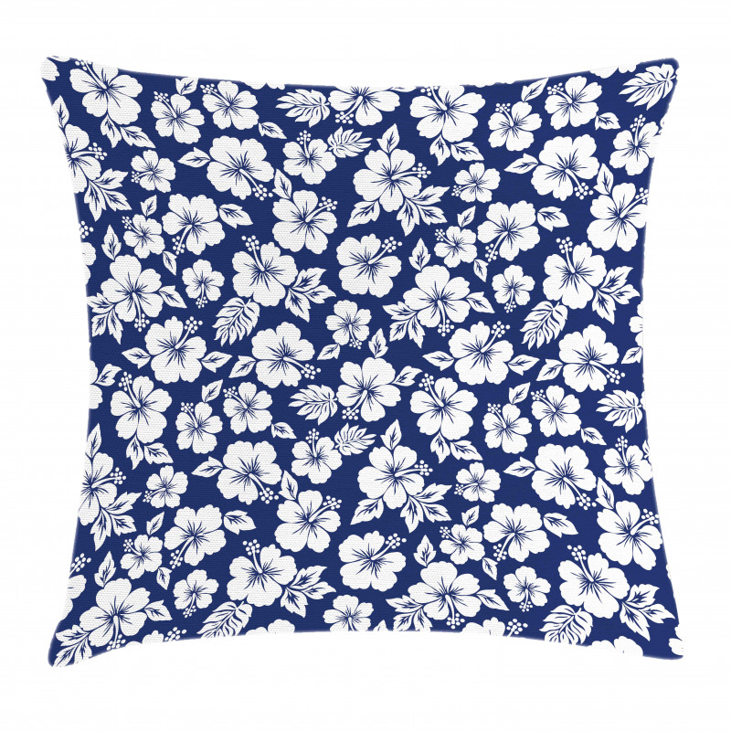 Flowering Hibiscuses Pillow Cover