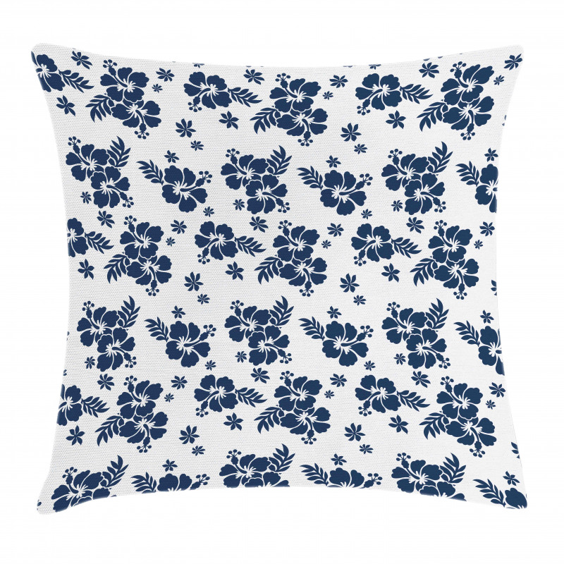 Monochrome Flower Art Pillow Cover