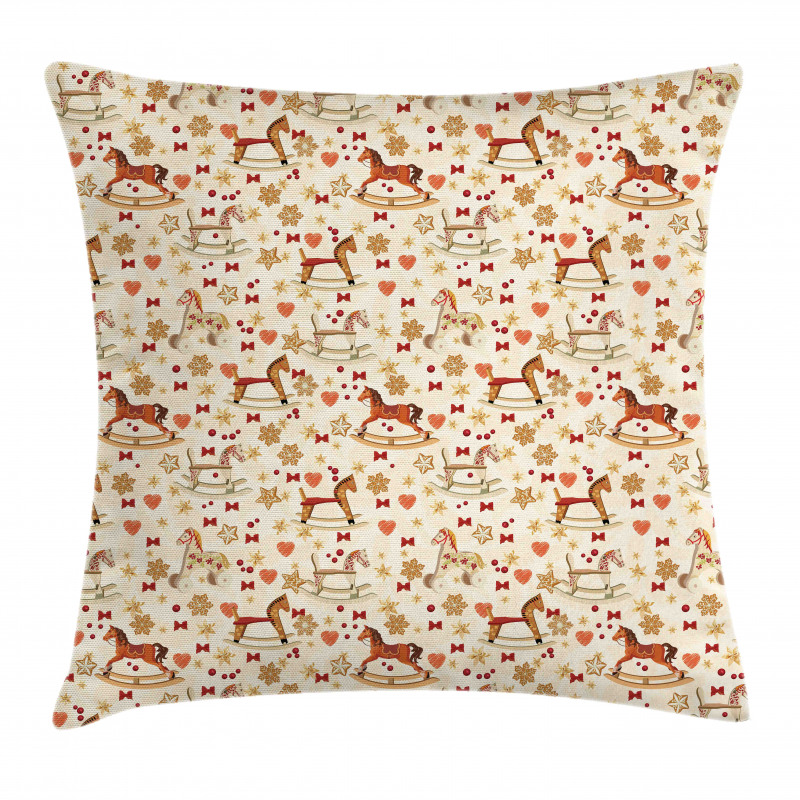 Christmas Theme Toys Pillow Cover