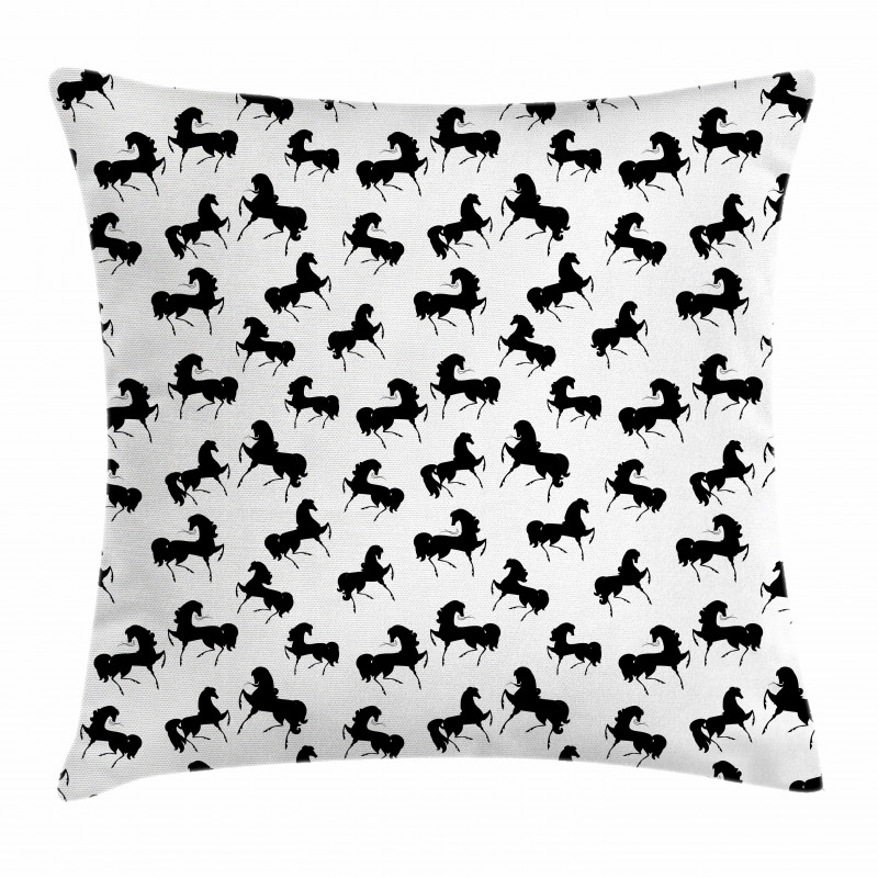 Monochrome Farm Animal Pillow Cover