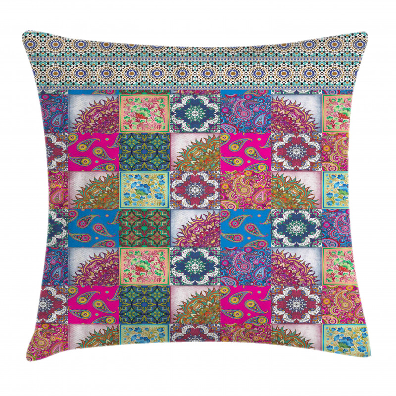 Middle Eastern Paisleys Pillow Cover