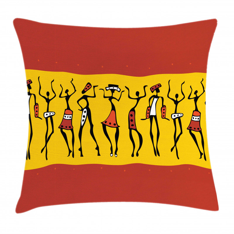 Dancing People Pillow Cover