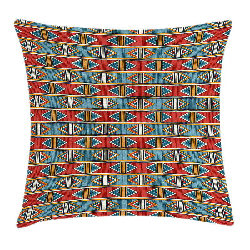 Rhombus Tribal Pillow Cover