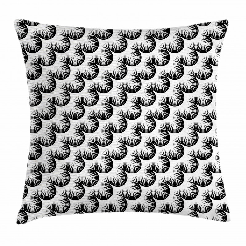 Wavy Stripes Pillow Cover