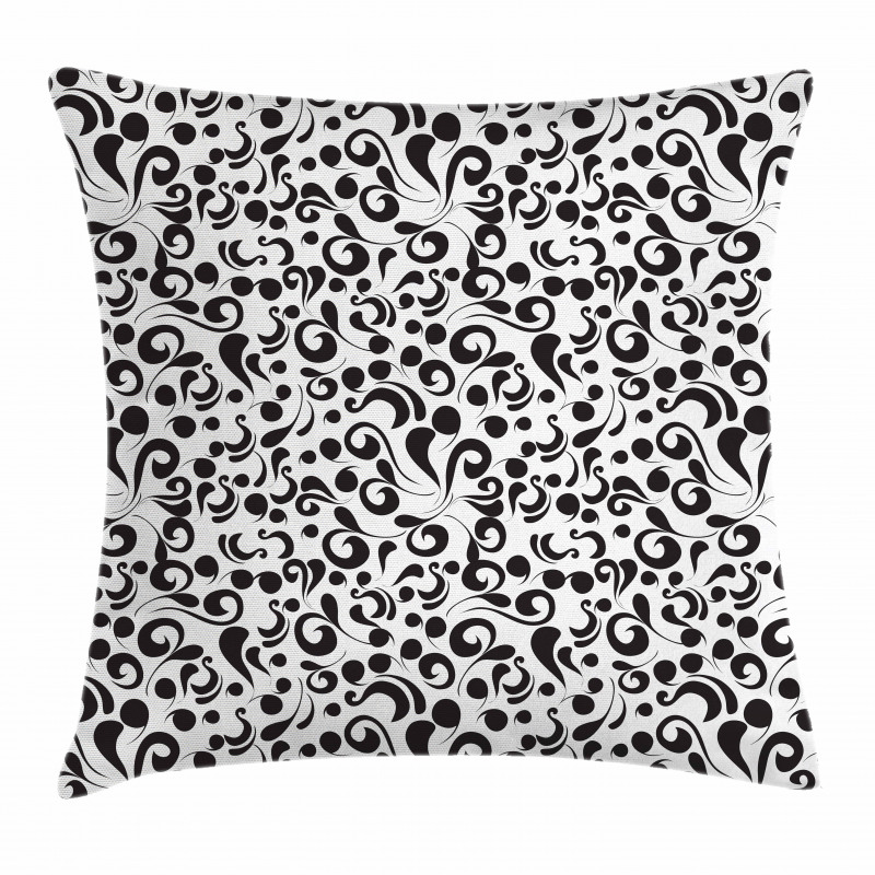 Curly Leaf Art Pillow Cover