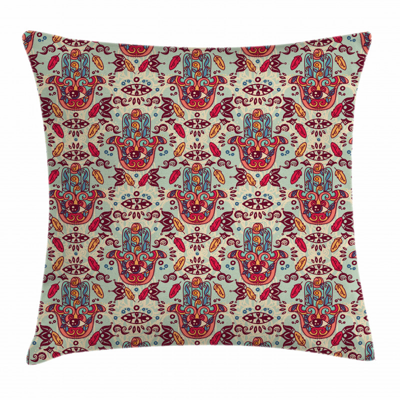 Colorful Motifs Pillow Cover