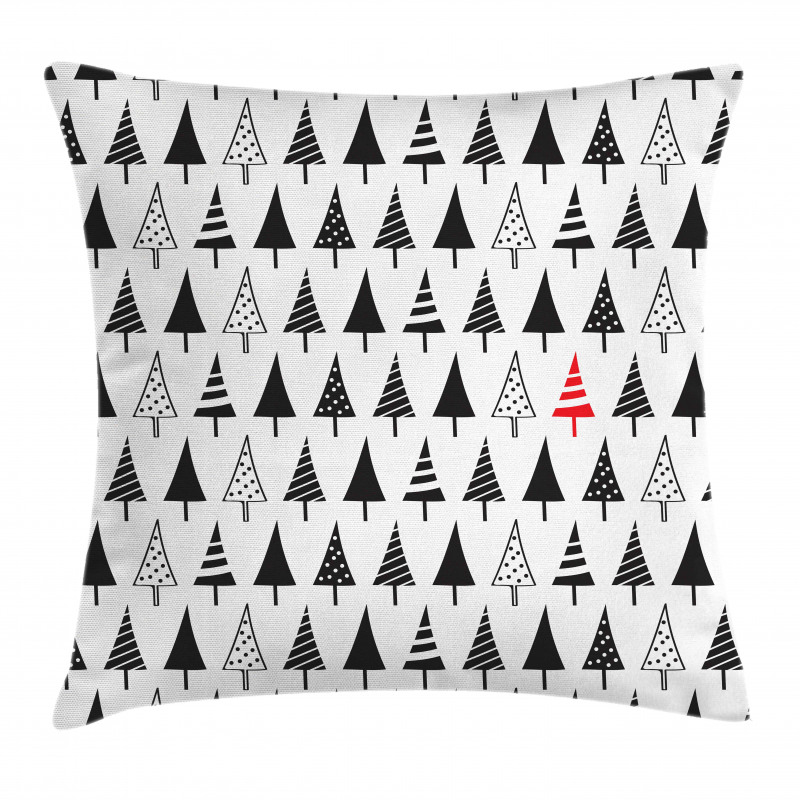 Triangle Pine Trees Pillow Cover