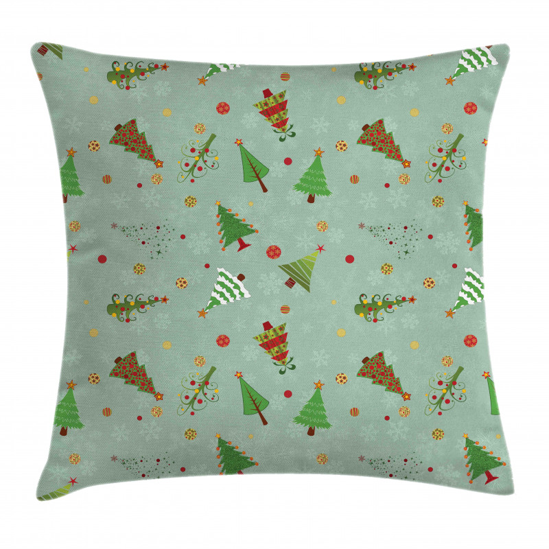 Holiday Tree Pattern Pillow Cover