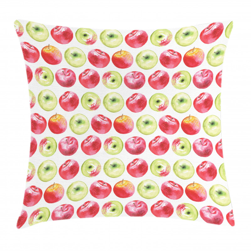 Watercolor Granny Smith Pillow Cover