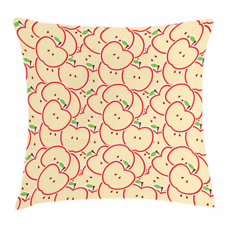 Organic Eating Cartoon Pillow Cover