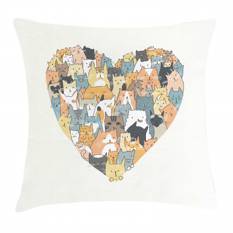 Heart Shaped Frame Pillow Cover