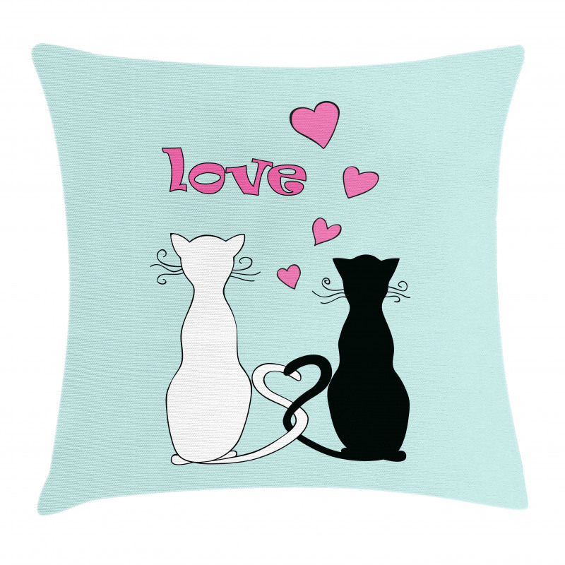 Tangled Tails in Love Pillow Cover