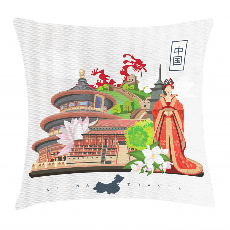 Cultural Dress Palace Pillow Cover
