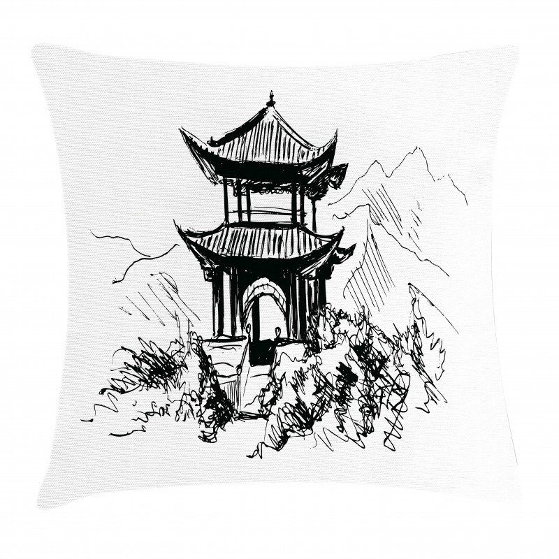 Sketch Pavilion Pillow Cover