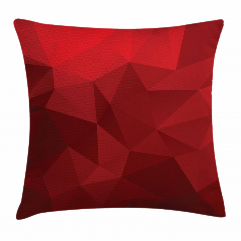 Triangular Mosaic with Poly Pillow Cover
