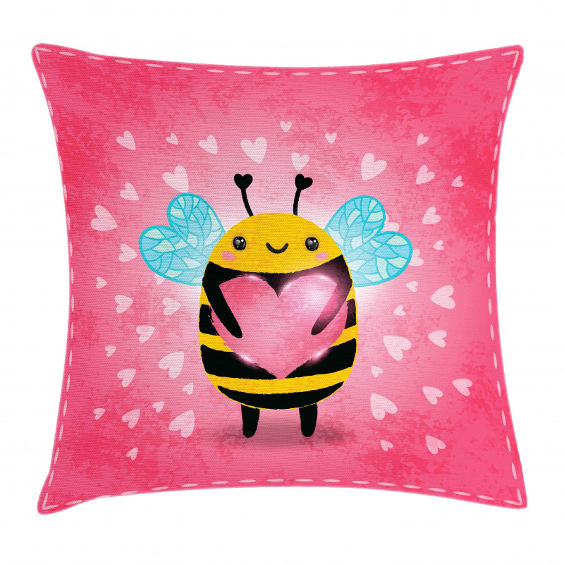 Bumblebee Cartoon Pillow Cover