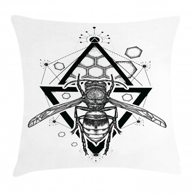 Beehive Pattern Bug Pillow Cover