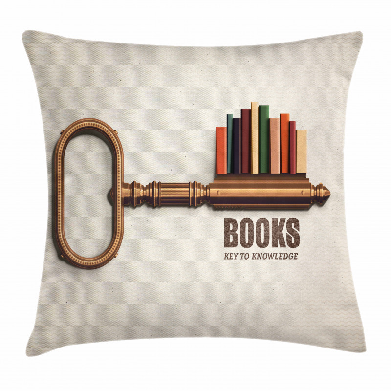 Key to Knowledge Theme Pillow Cover