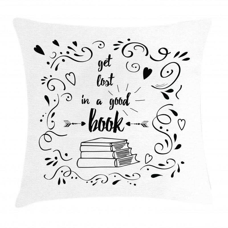 Get Lost in a Book Pillow Cover