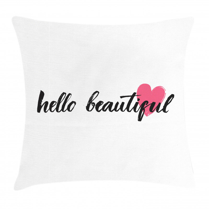 Pink Heart for Loved Ones Pillow Cover