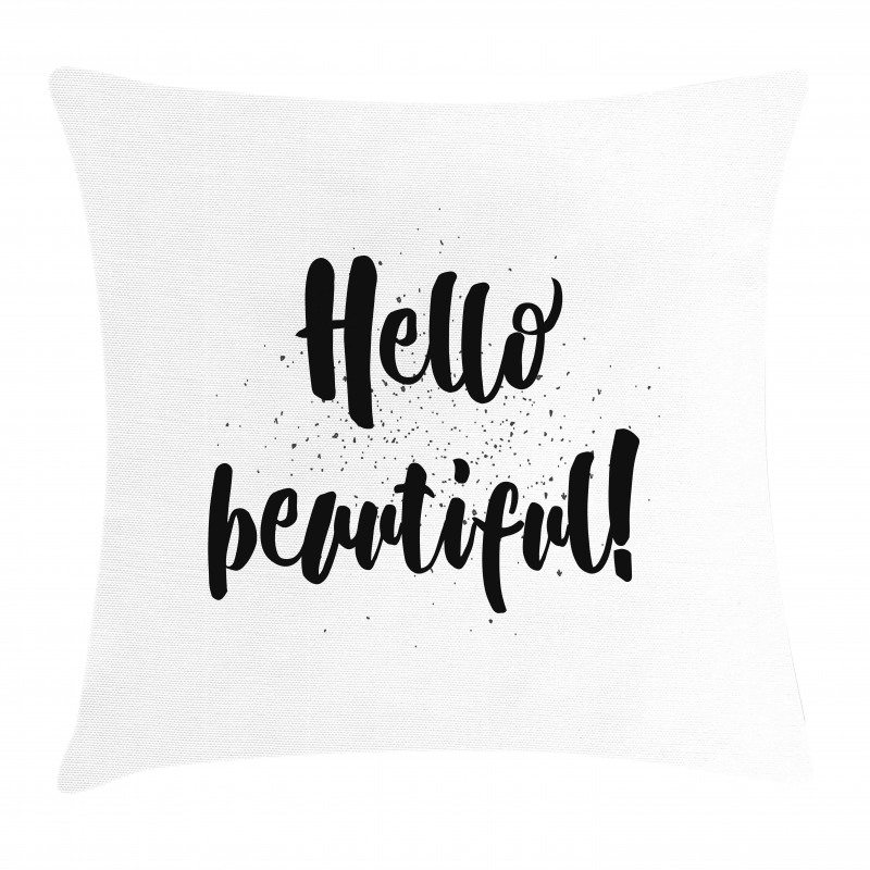 Hand Letters Tiny Dots Pillow Cover