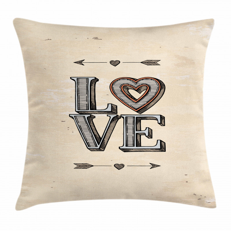 Grunge Vintage Boho Arrows Pillow Cover