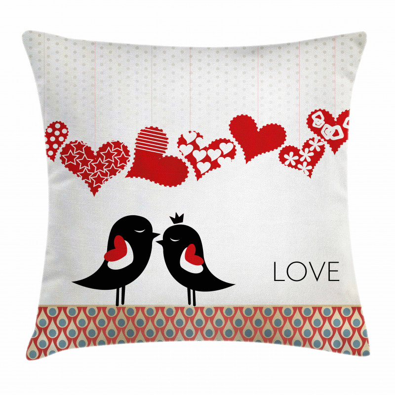 Teardrop Pattern Halftone Pillow Cover