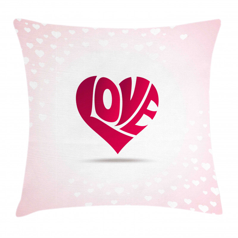 Heart Background Ornate Pillow Cover