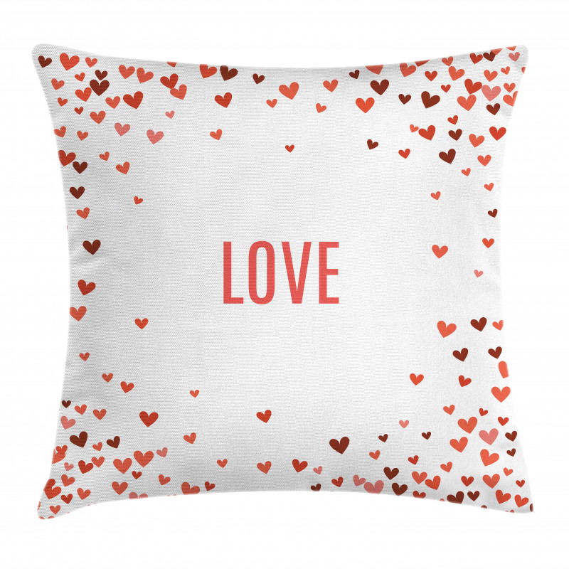 Romance Illustration Heart Pillow Cover