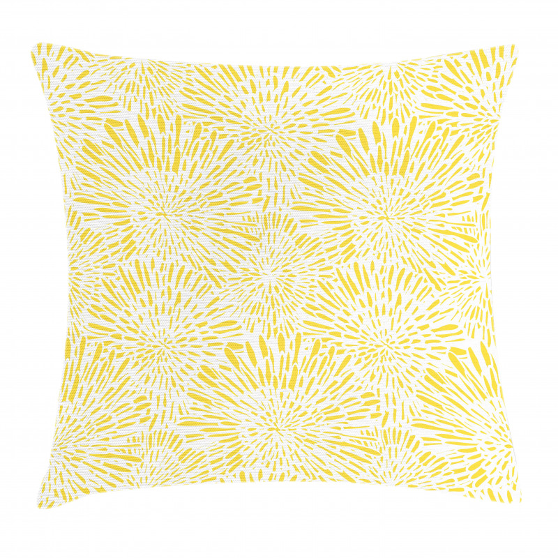 Dandelions Asters Abstract Pillow Cover