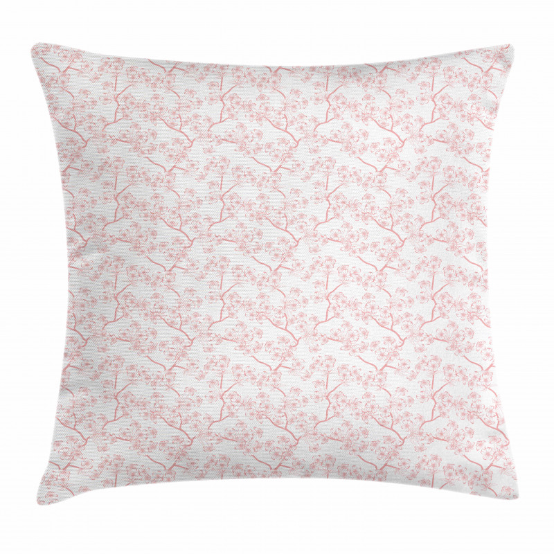 Retro Sakura Art Pillow Cover