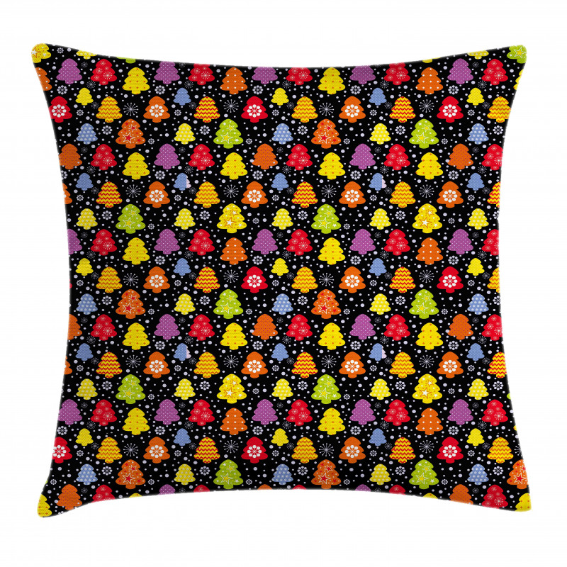 Colorful Nature Winter Pillow Cover