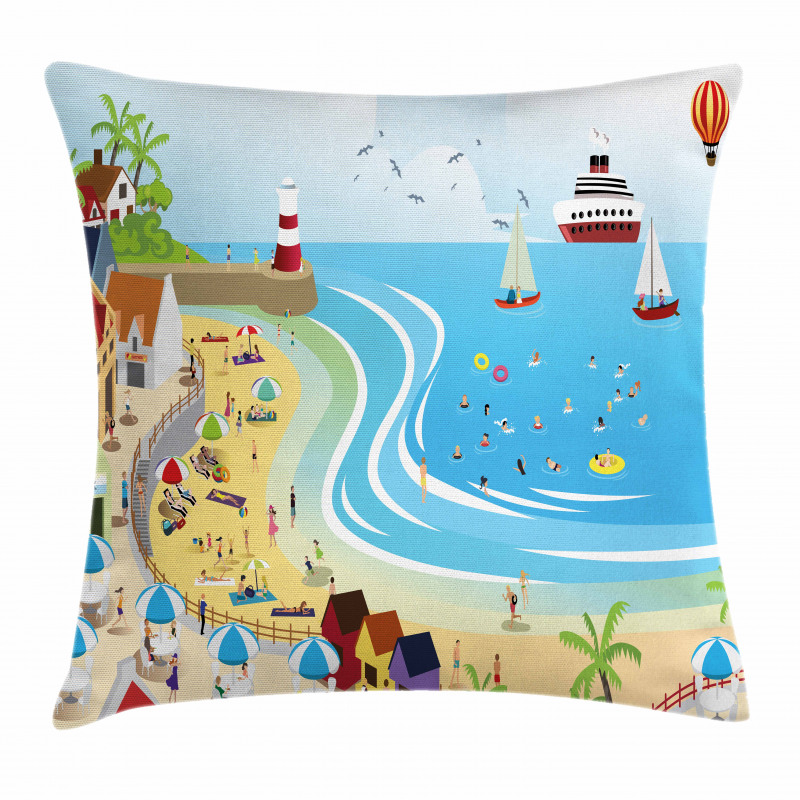 Holiday Destinations Pillow Cover