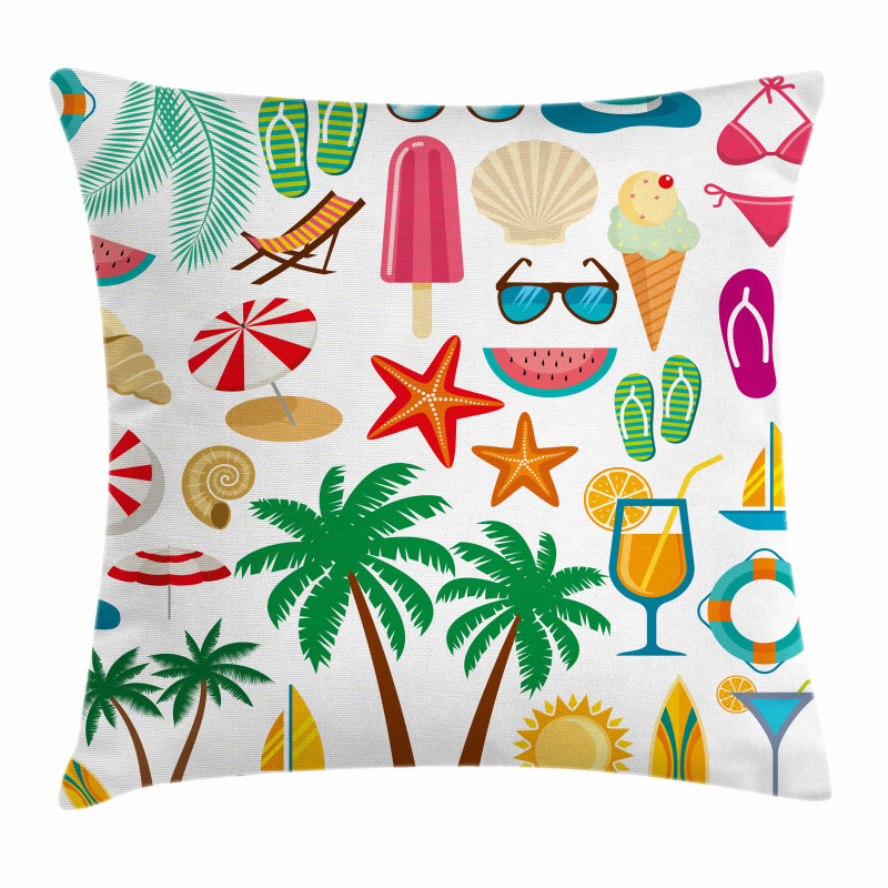 Summer Ice Cream Pillow Cover