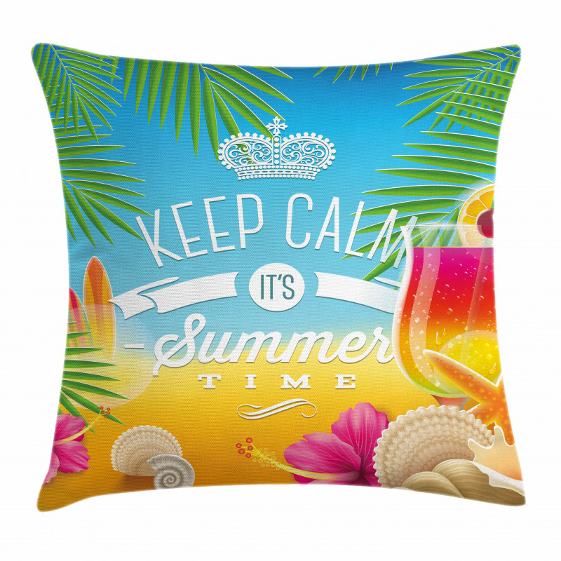 Its Summer Time Holiday Pillow Cover