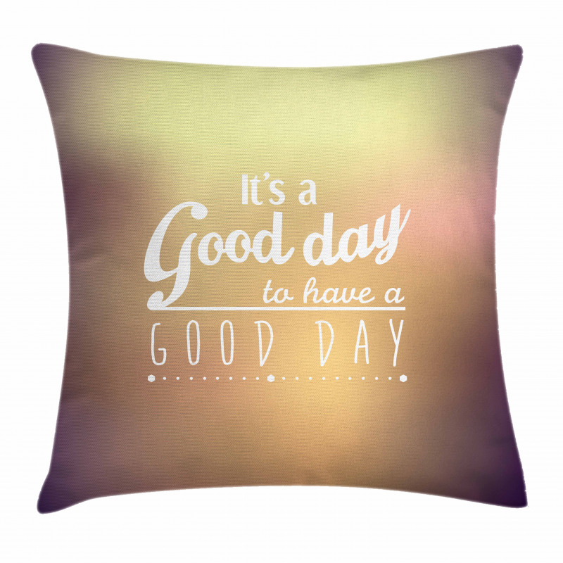 Day Words Pillow Cover