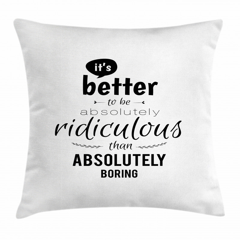 Lettering Pattern Pillow Cover